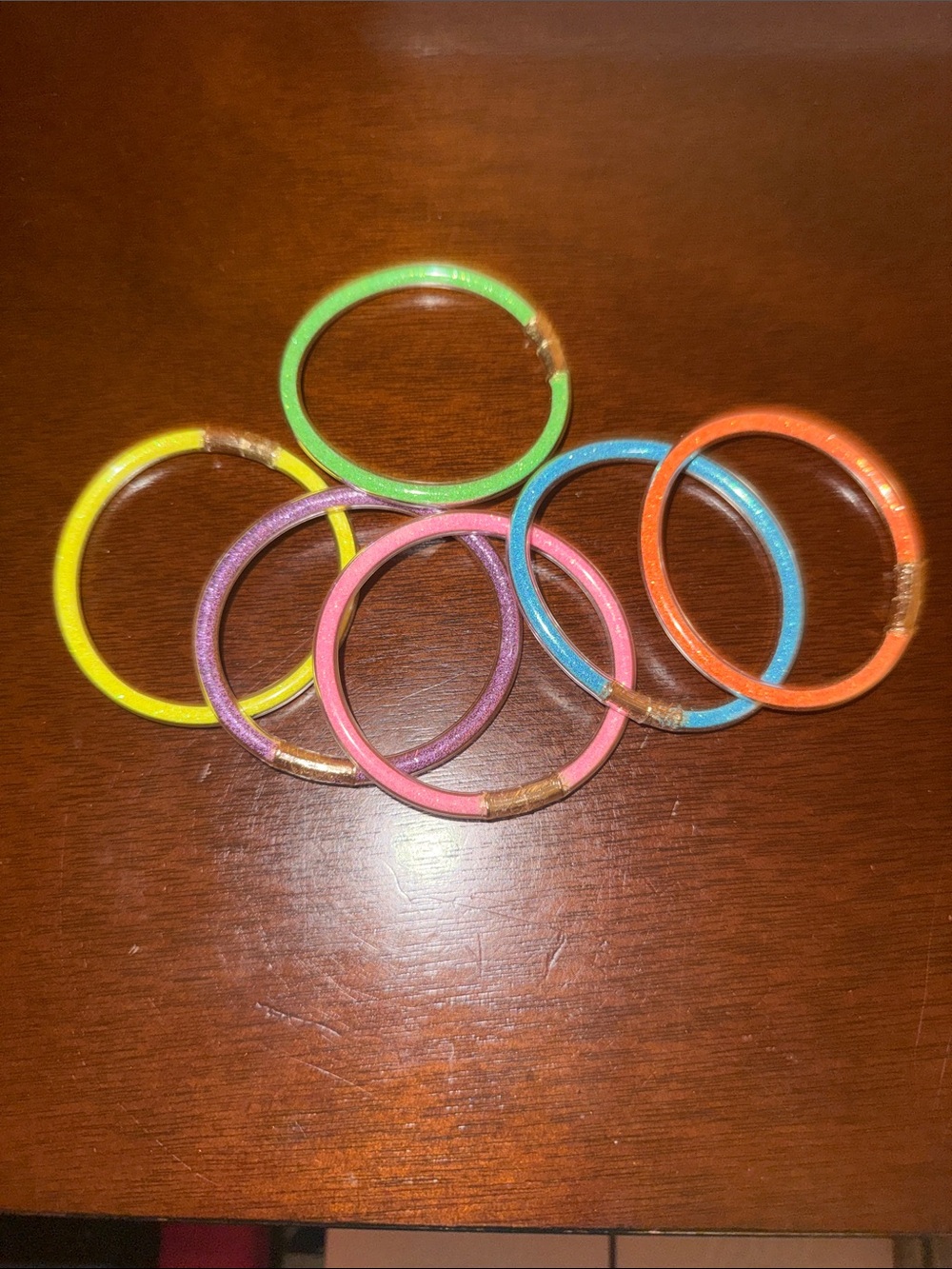 Kids Colorful Bangle Budha Girl Set - Pink, Blue, Green, Orange, Yellow, Purple